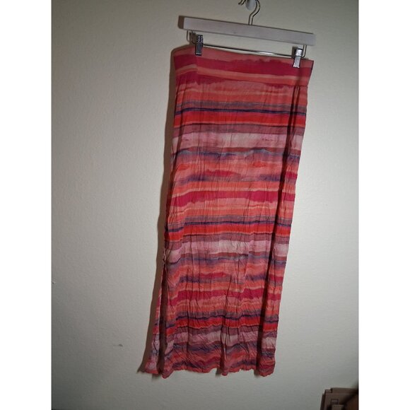 A.N.A. Maxi Skirt Y2K Summer Casual Retro Pink Size Medium - Picture 1 of 8